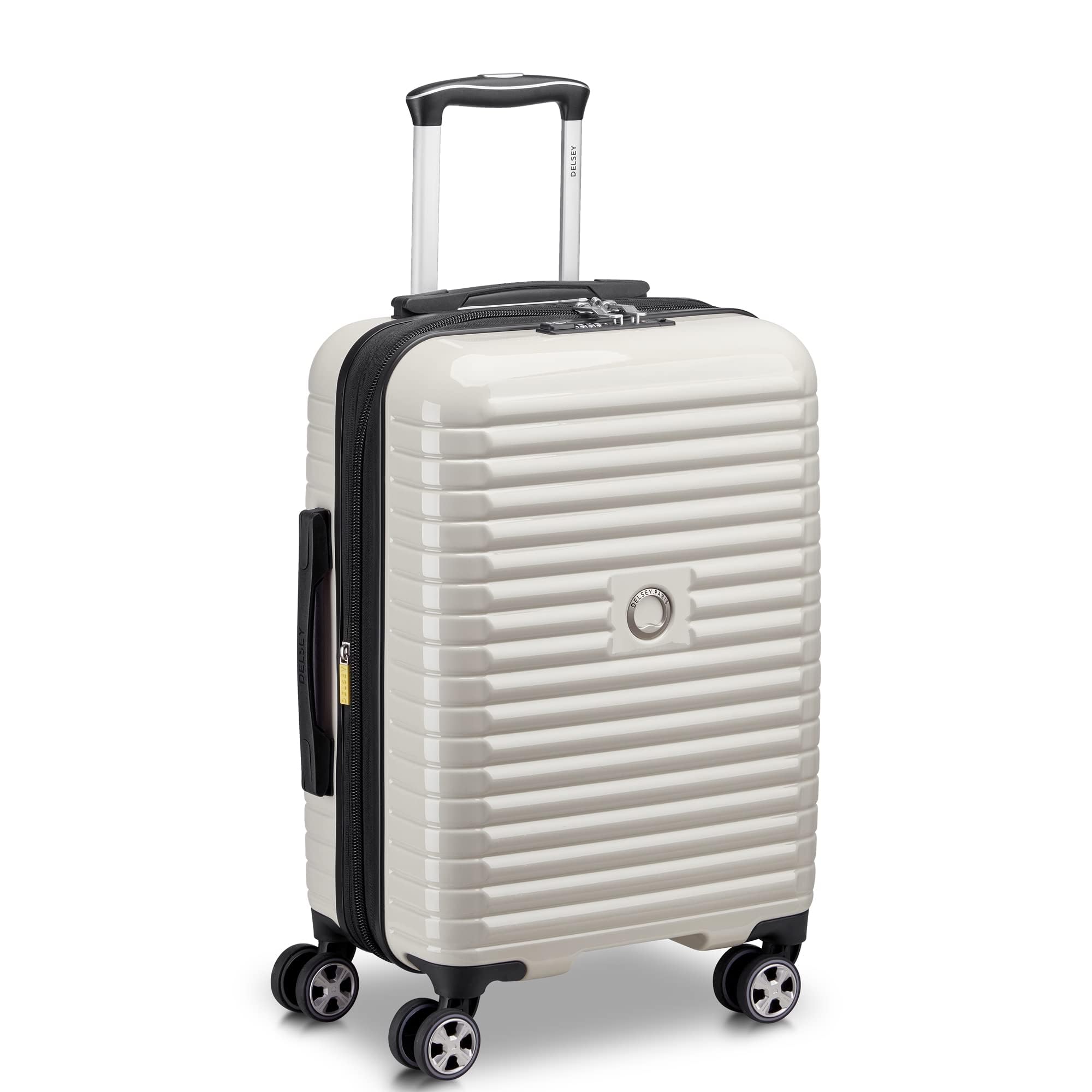 DELSEY PARIS Cruise 3.0 Hardside Expandable Luggage with Spinner Wheels, Black, Carry on 20 Inch