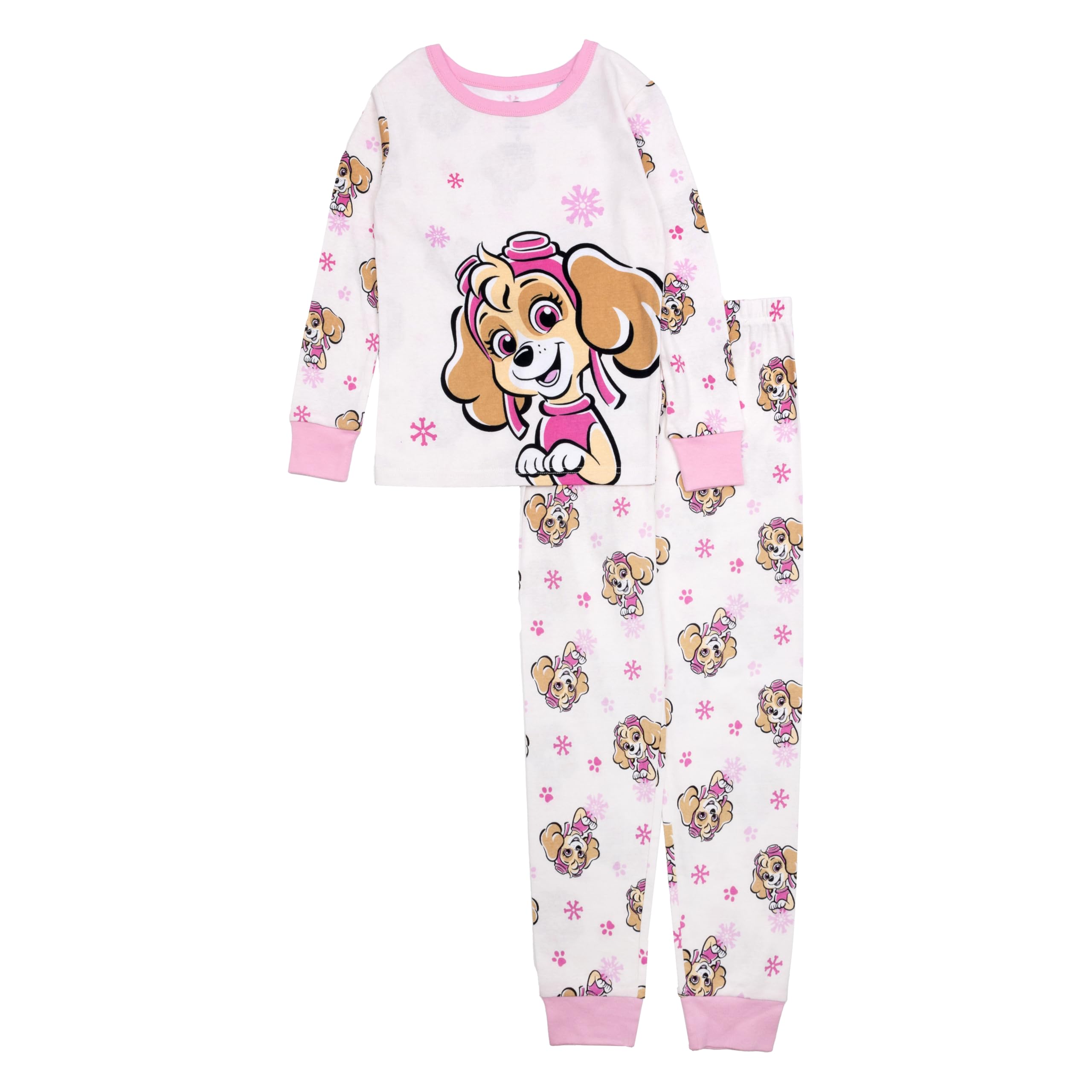 Nickelodeon Unisex Kids' Paw Patrol 2-piece Snug-fit Cotton Holiday Pajama Set, Soft & Cute for Kids