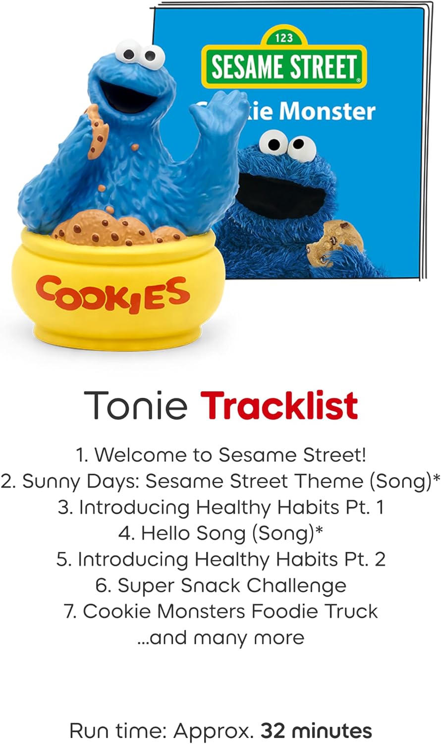 Tonies Cookie Monster Audio Toy Figurine from Sesame Street