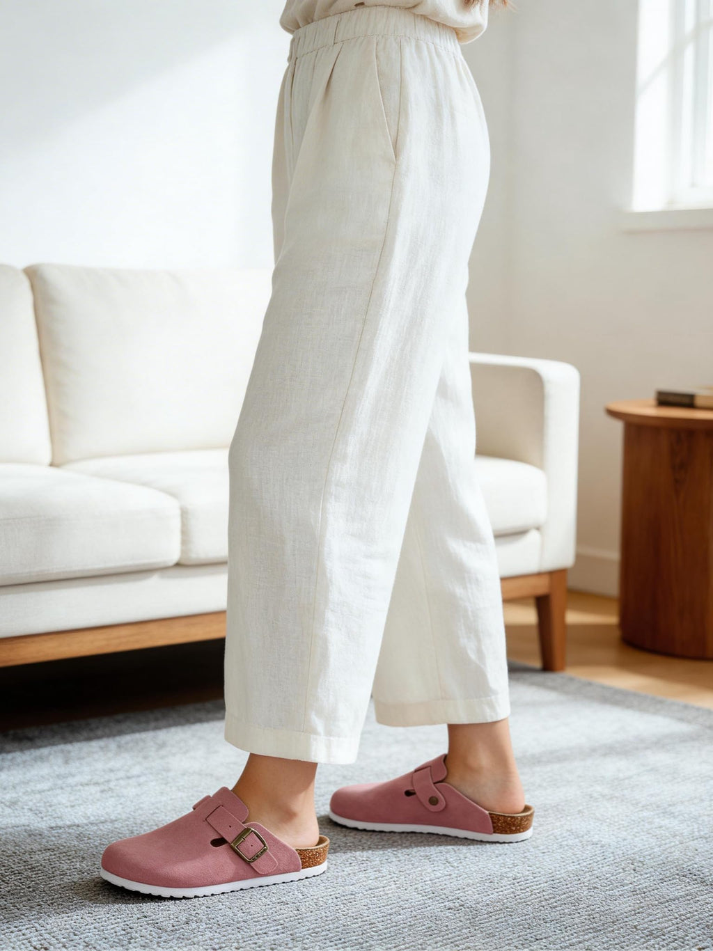 Clogs For Women, Womens Clogs- Mules House Slipers With Arch Support And Adjustable Buckle