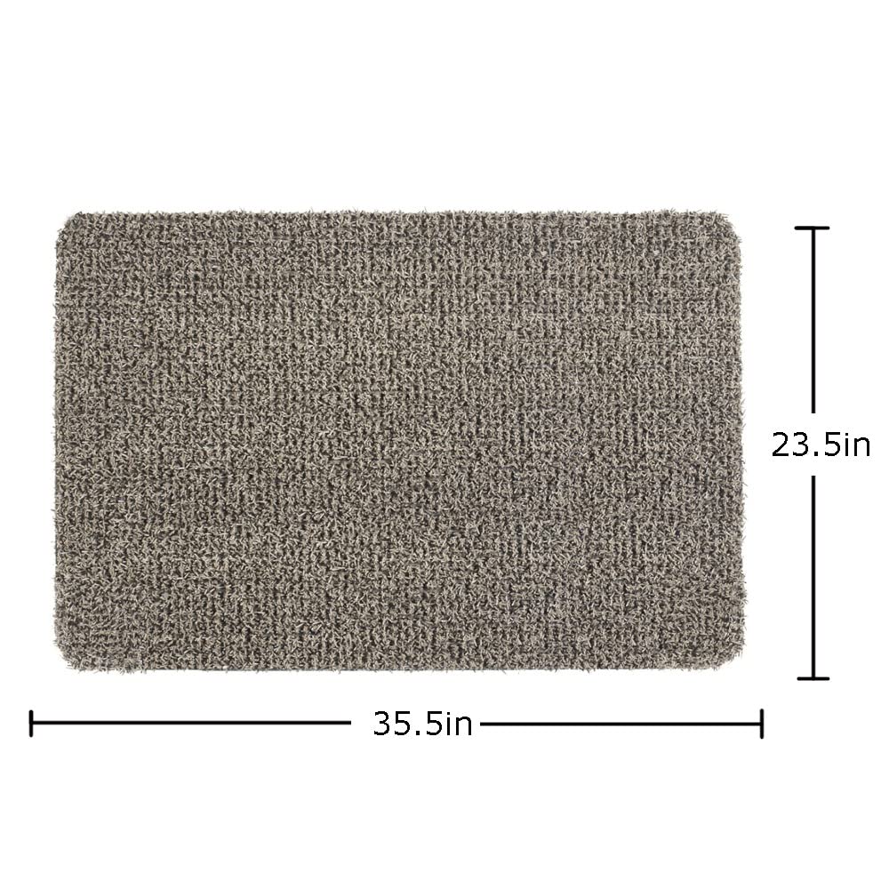 Clean Machine 10376913 Astroturf Dirt Trapper Doormat, 23.5" x 35.5", Flair Earth Taupe