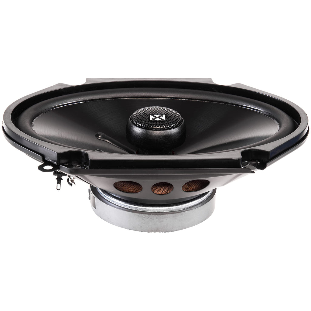 NVX NSP35 3.5" Car Speakers, 200W Max, 70W RMS, 2-Way Coaxial w/Silk Dome Tweeters & Built-in X-Overs, Easy to Install in Cars/Trucks/Doors (Pair)