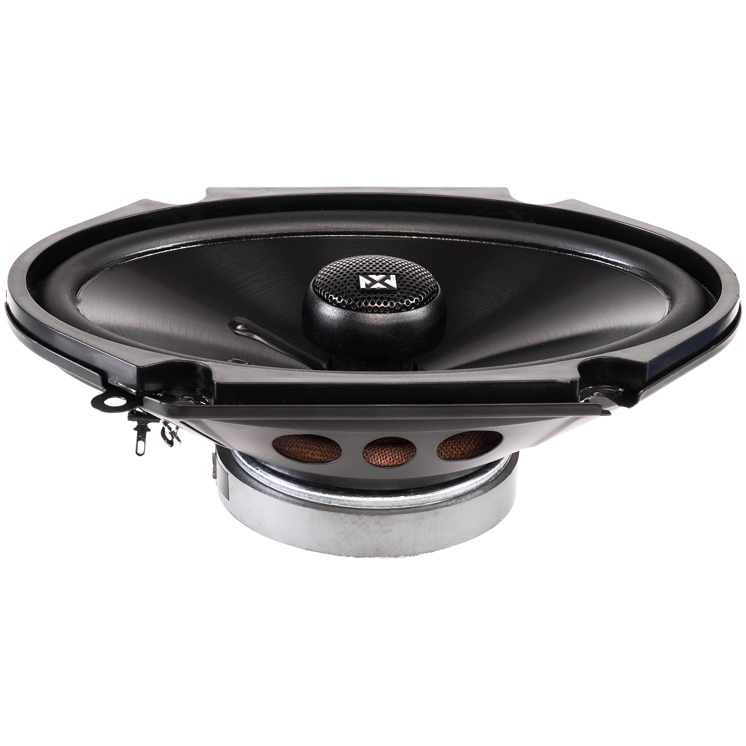 NVX NSP35 3.5" Car Speakers, 200W Max, 70W RMS, 2-Way Coaxial w/Silk Dome Tweeters & Built-in X-Overs, Easy to Install in Cars/Trucks/Doors (Pair)