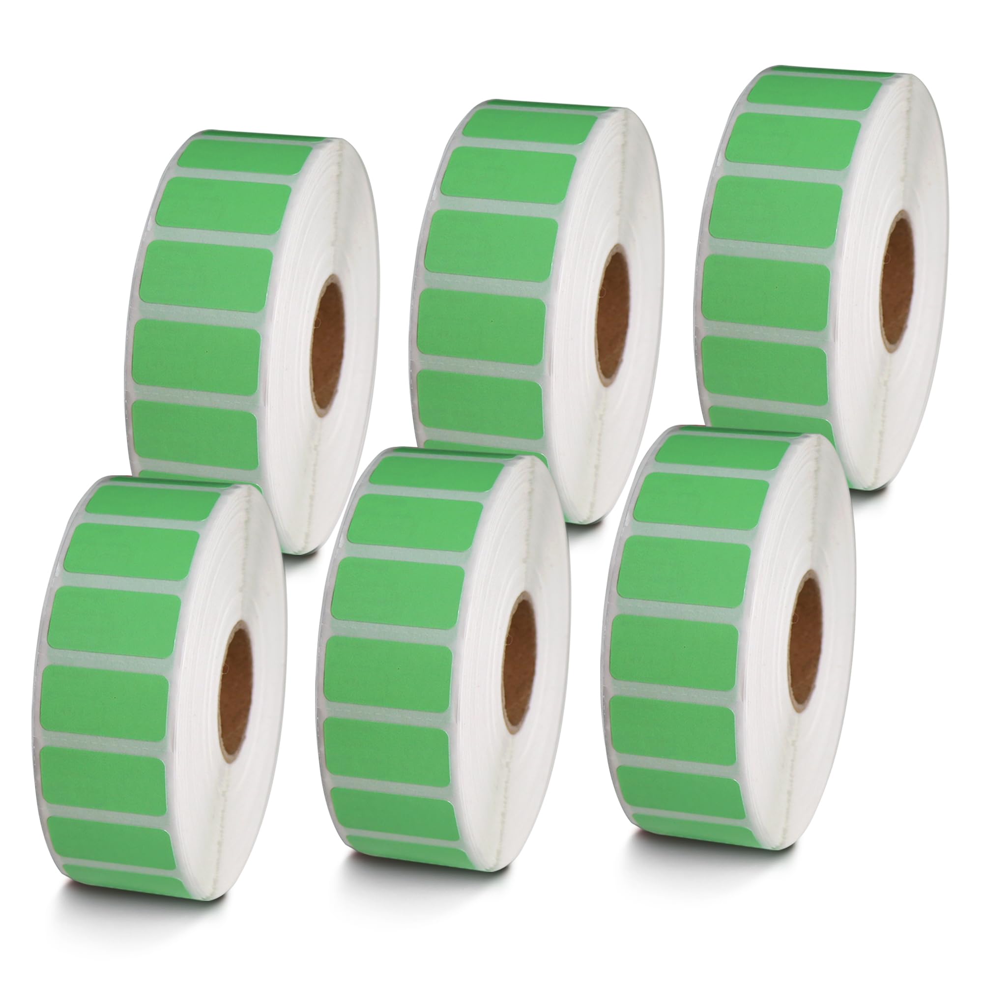 BETCKEY - 1" x 0.5" Small Labels Compatible with Zebra & Rollo Label Printer, Premium Adhesive & Perforated[Light Blue, 6 Rolls, 14580 Labels]
