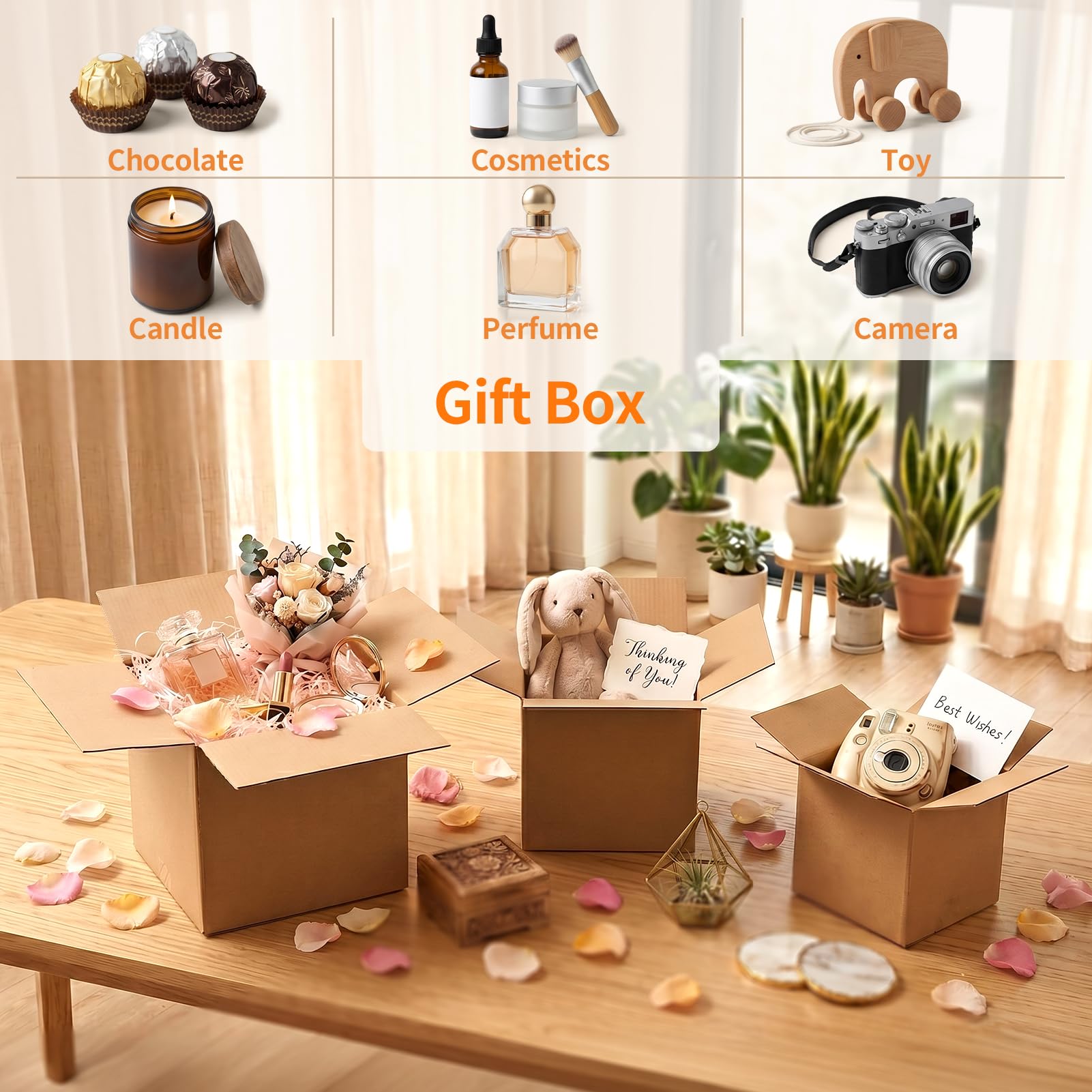Hoikwo 40 Pack 4x4x2 Shipping Boxes for Small Business, Black Packaging Cardboard Boxes, Moving Mailing Packing Box