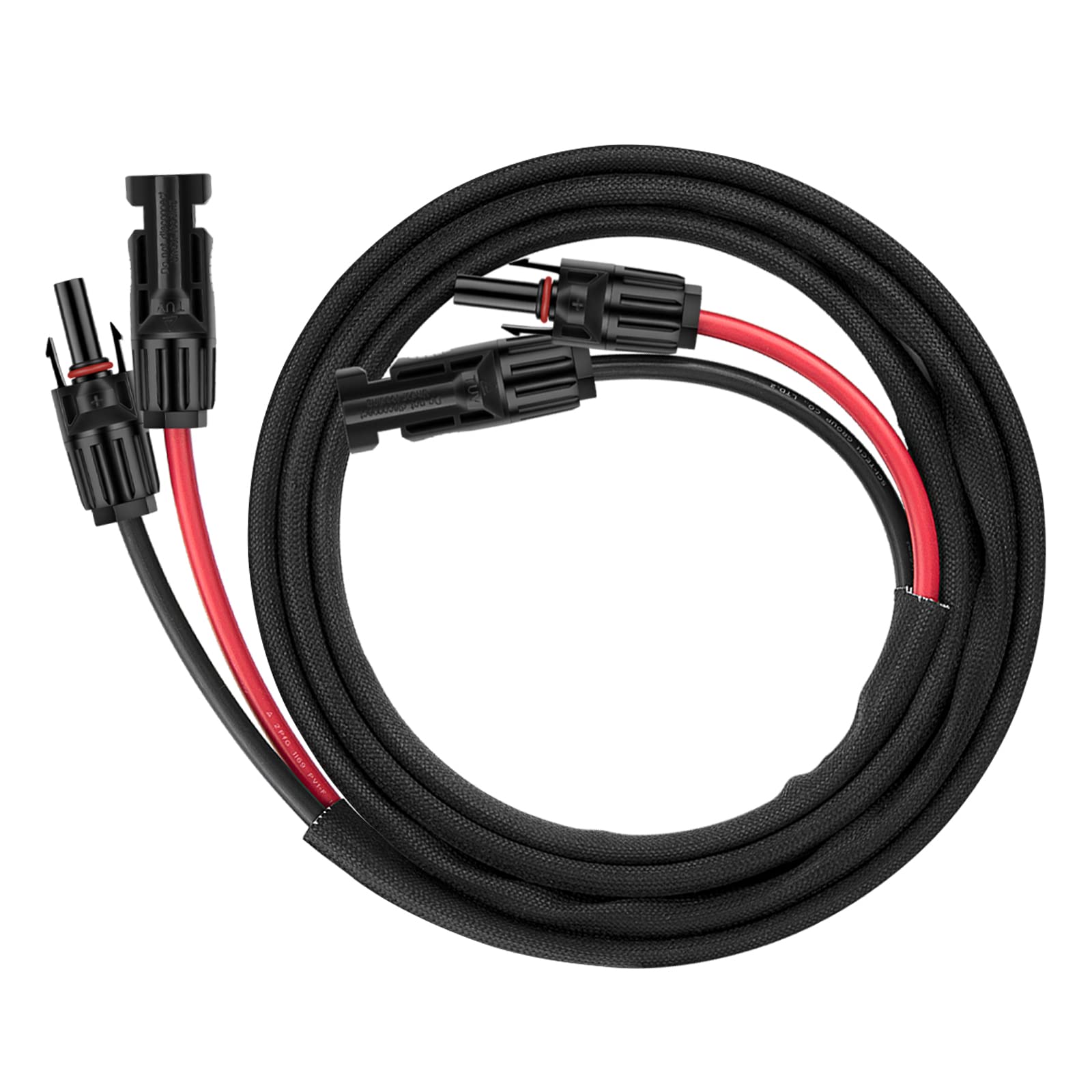 3FT 10AWG Solar Panel Extension Cable with Female and Male Connectors, Solar Cable for Solar Panels, Charge Controllers and Solar Generator (10AWG, 3FT)