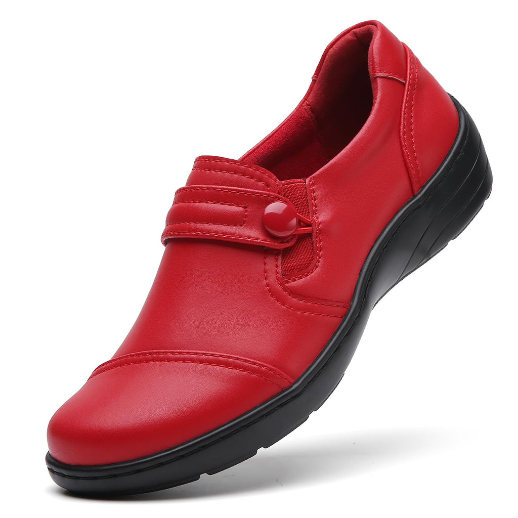 QAE Loafers for Women Orthopedic Loafers for Women Comfortable Women's Flat Slip-Ons Shoes for Dress Work Business Casual