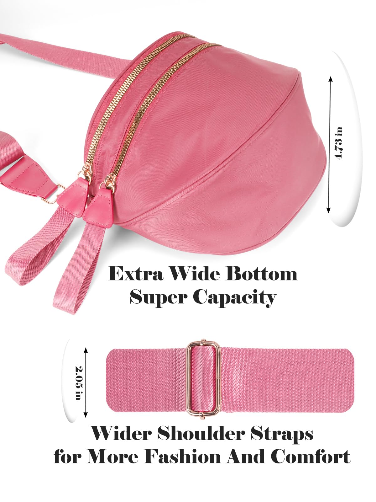 Pure Colour Crossbody Bag Bum Bag for Women,Spacious Purse Fanny Packs Belt Bag,Oversized Bum Bag (Bean Green Leopard Print Bum Bag)