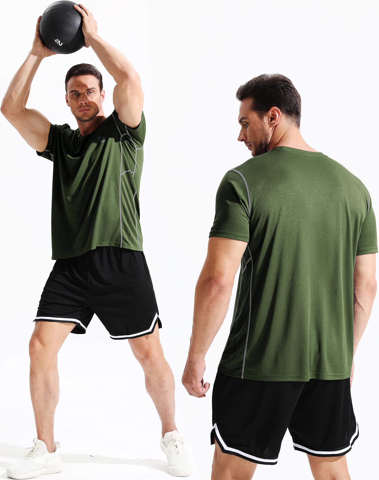 NELEUS Men's Dry Fit Athletic Running Shirt