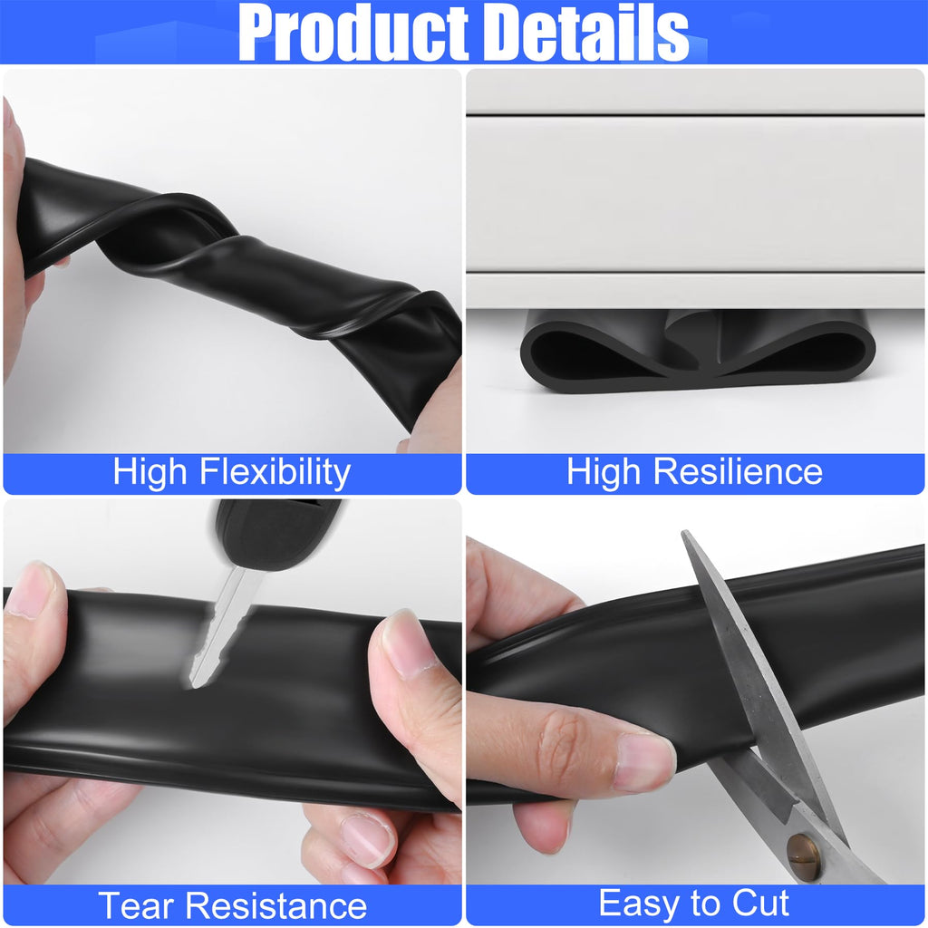 ToLanbbt 8.2FT Garage Door Seals Bottom Rubber 0.19" P Bulb Bottom Weather Seal, Weatherproof Replacement Weather Stripping Compatible with Overhead Door (8.2 FT, Gray)