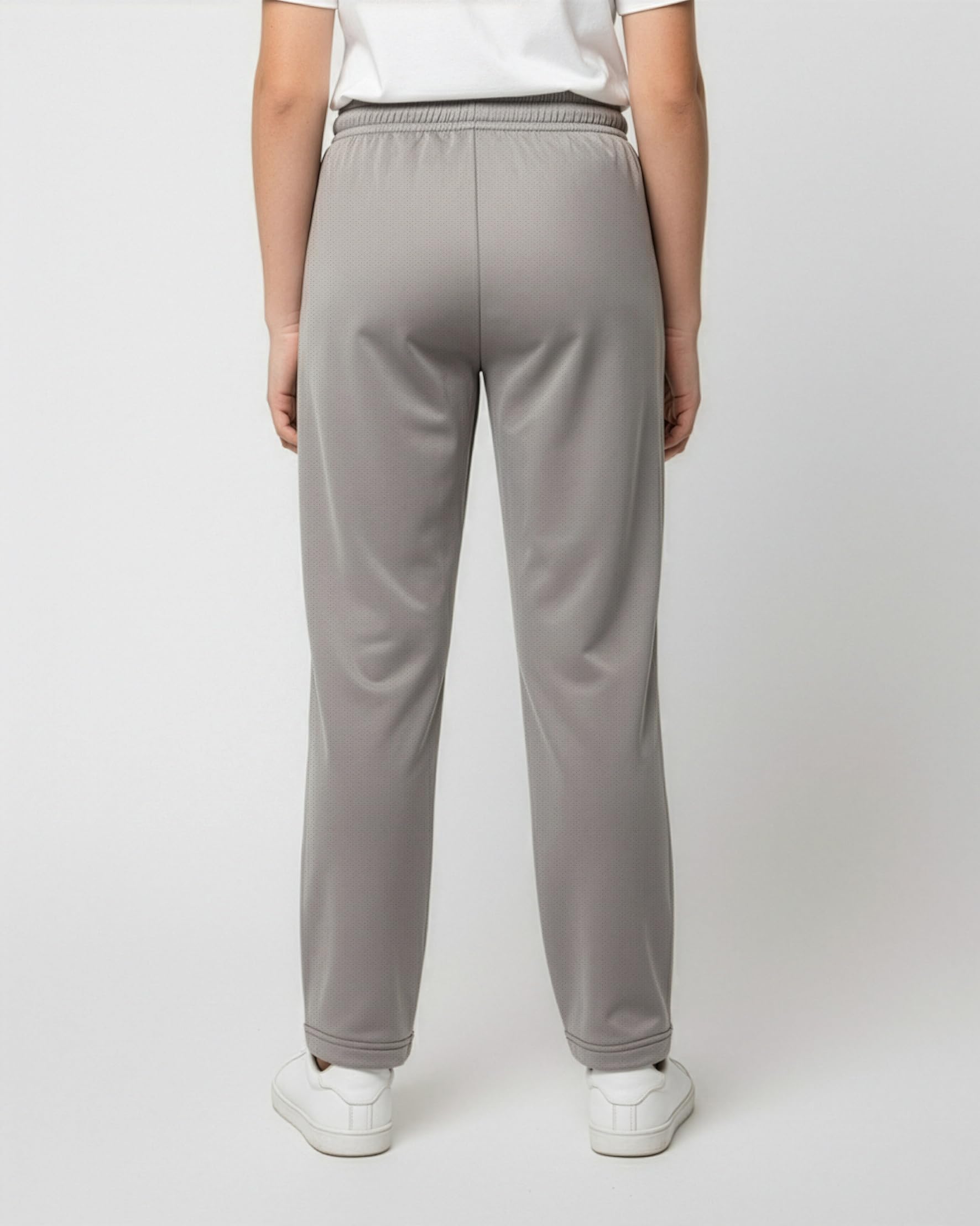 Real Essentials 3 Pack: Boys' Mesh Open Bottom Active Sweatpants with Pockets & Drawstring
