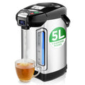 NutriChef Digital Water Boiler and Warmer - 3L/3.17 Qt Stainless Electric Hot Water Dispenser w/ LCD Display, Rotating Base, Keep Warm, Auto Shut Off, Safety Lock, Instant Heating for Coffee & Tea