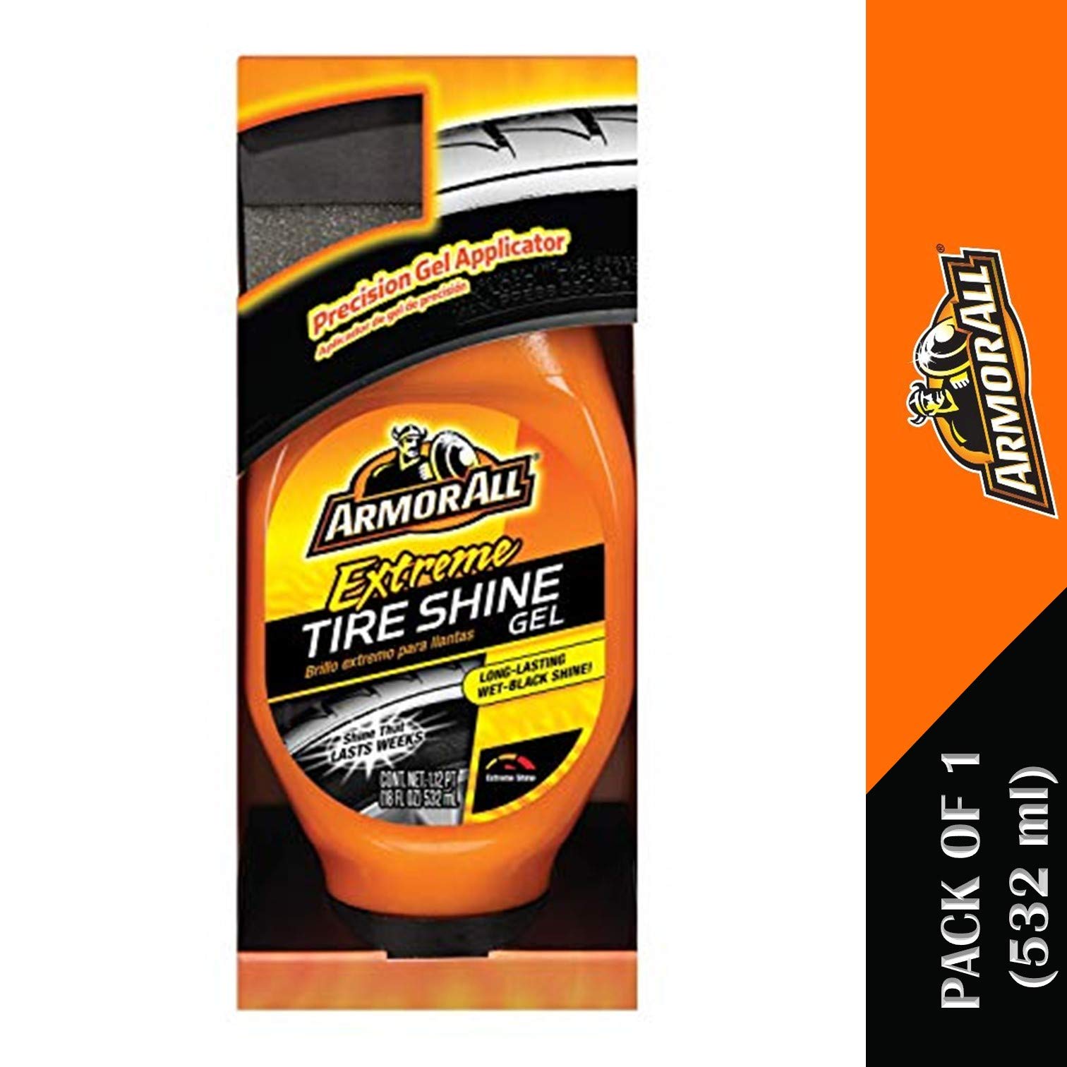 Armor All Heavy Duty Wheel and Tire Cleaner, Car Wheel Cleaner Spray, 22 Oz, Multicolor, 1.37 Pound (Pack of 1)