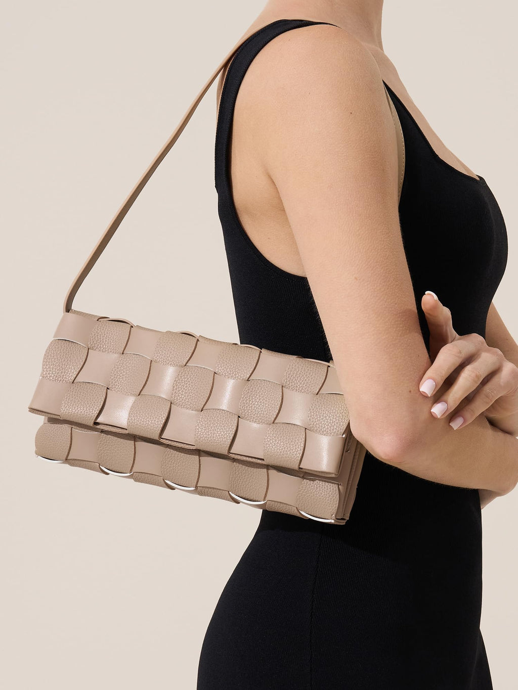 CHUNLI Woven Evening Clutch Purses for Women, PU Crossbody Shoulder Purse Handbag for Evening, Formal Events, Wedding, Party
