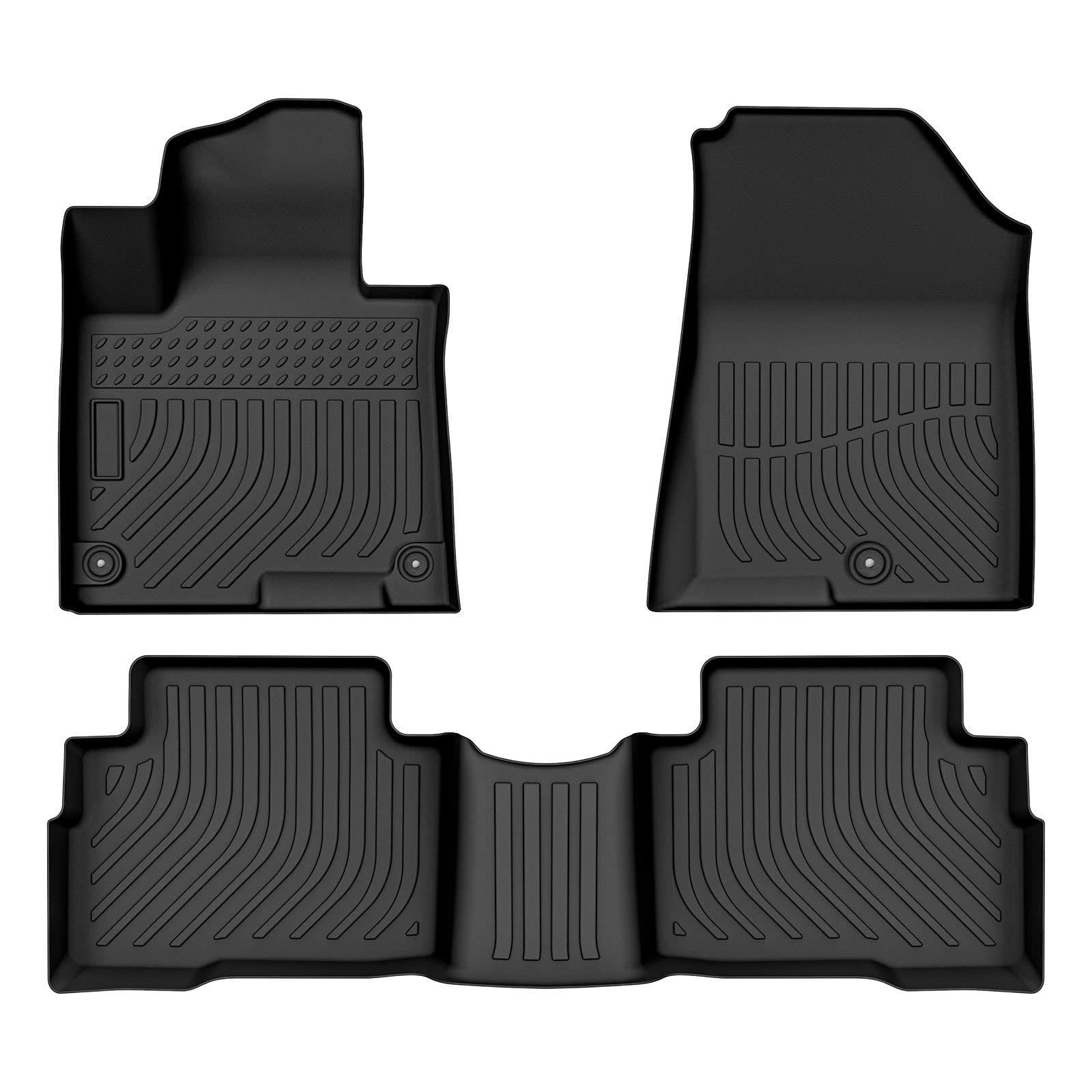 Cartist Floor Mats Compatible with Kia EV6 2022 2023 2024 2025 2026 Accessories All Weather Floor Liner Front & Rear 2 Rows Car Carpet Protection TPE Odorless