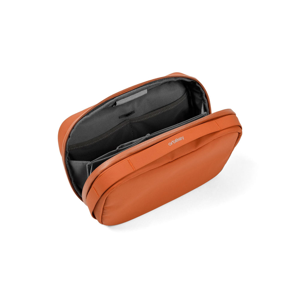 Orbitkey 2-in-1 Tech Accessory Pouch with Detachable Slim Sleeve – Travel Electronics Organizer for Cables, Chargers, Earbuds, Power Bank – Compact Gadget Bag & Portable Tech Storage Case (Black)