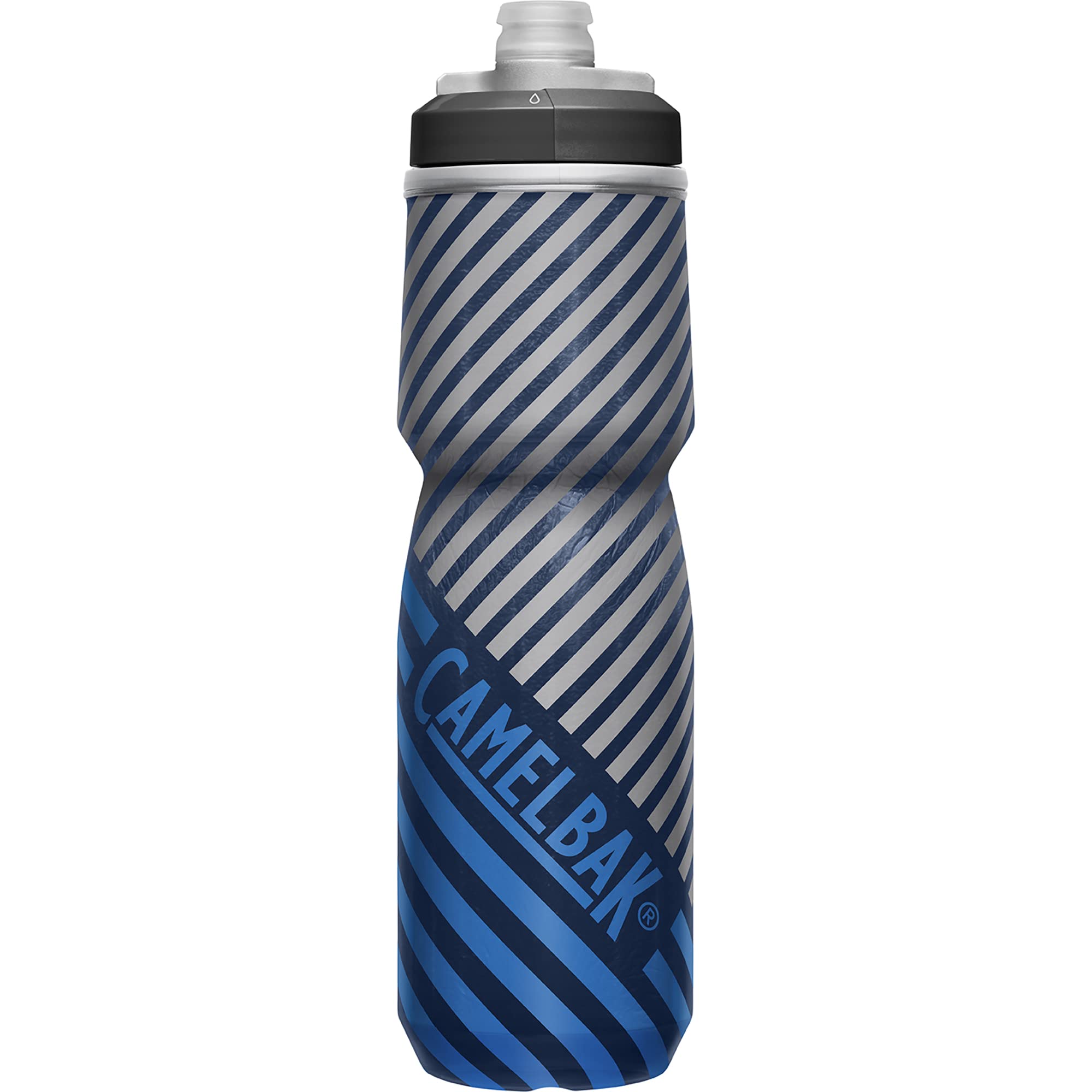 CamelBak Podium Chill Insulated Bike Squeeze Water Bottle, Cold Retention for Cycling, 24oz, Reflective Ghost