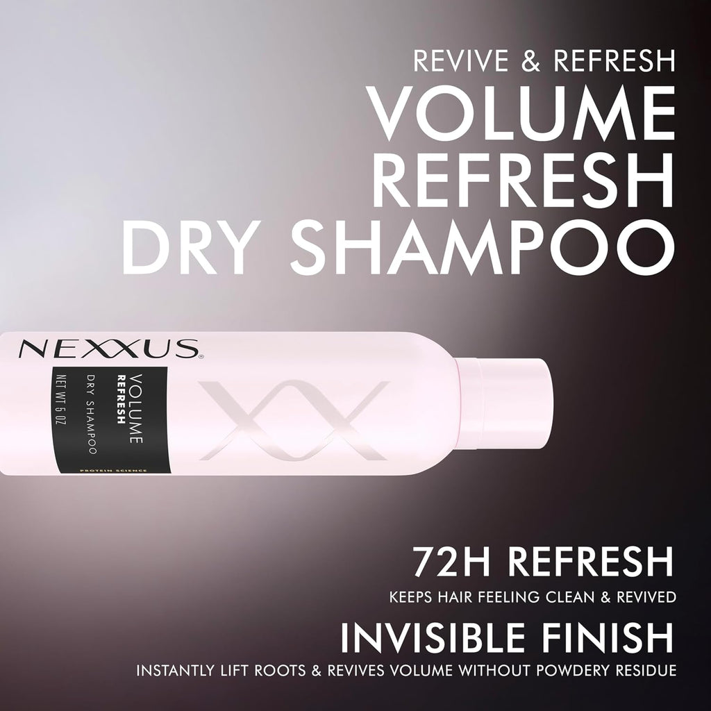 Nexxus Styling Refreshing for Hair Volume Volume Refresh Dry Shampoo Powered by FLEXX-ADAPT™ Technology and Infused with a Protein Complex 5 oz