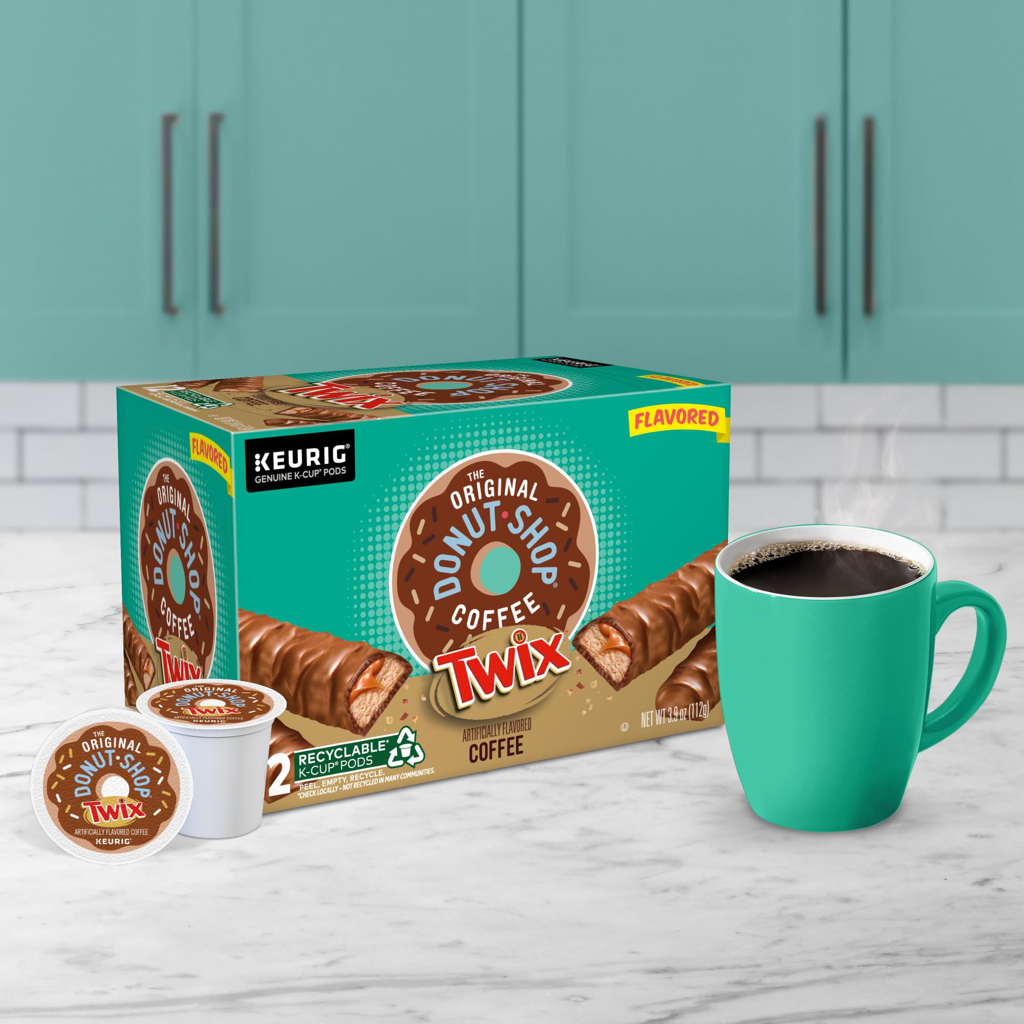 The Original Donut Shop Coffee Chocolate Glazed Donut Keurig Single-Serve K-Cup Pods, Medium Roast Coffee, 60 Count (6 Packs of 10)
