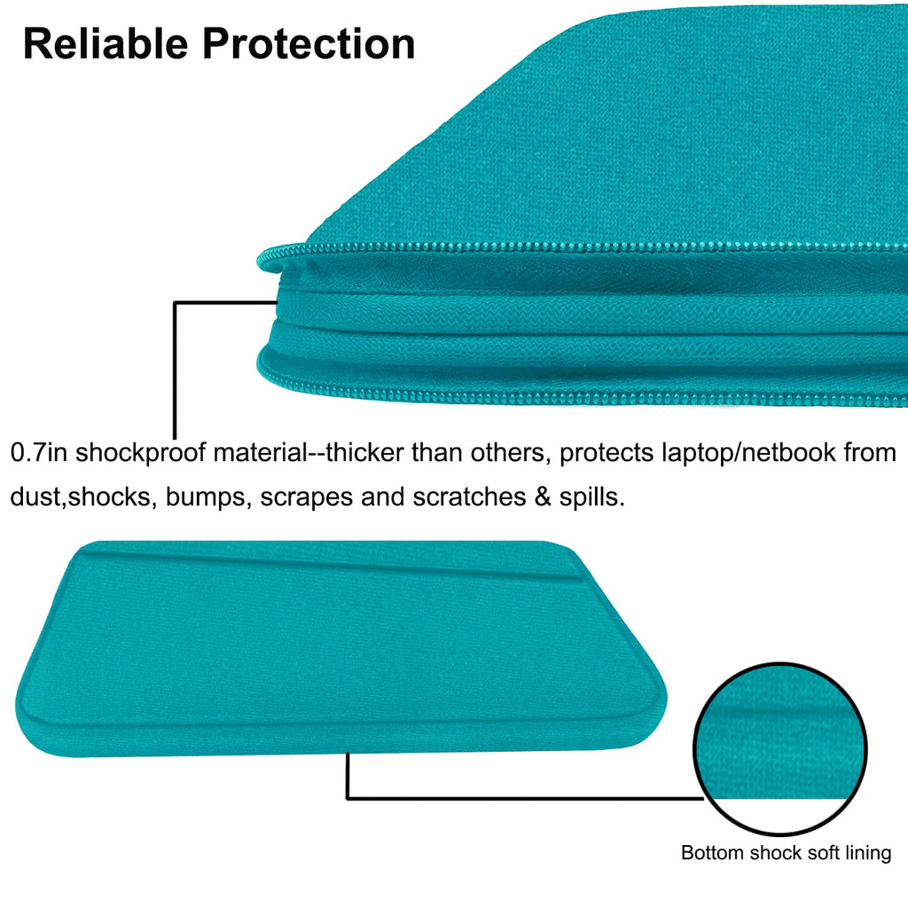 Laptop Sleeve Case 13.3 Inch, Durable 14 Inch Laptop Case Computer Carrying Bag Protective Cover Compatible with 13 14 inch MacBook Pro, MacBook Air, Dell, HP, Lenovo, Notebook, Computer, Black