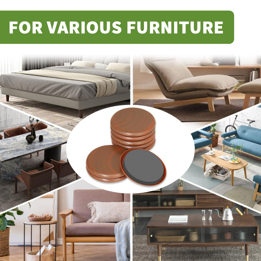 Furniture Sliders for Carpet 4 PCS - 9 1/2 inch Furniture Moving Slider Chair Legs Floors Protectors– Move Your Furniture Easy & Safely (for Carpet)