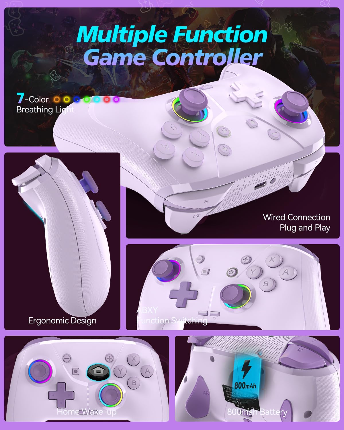 GMBACK Wireless Switch 2 Controller for Nintendo Switch 2/Switch/Lite/OLED