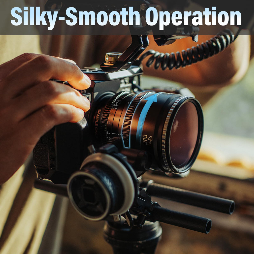 SIRUI Night Walker T1.2 Cine Lens Set, 16mm, 24mm, 35mm, 55mm, 75mm Large Aperture Manual Focus Lens (M4/3 Mount, Black)