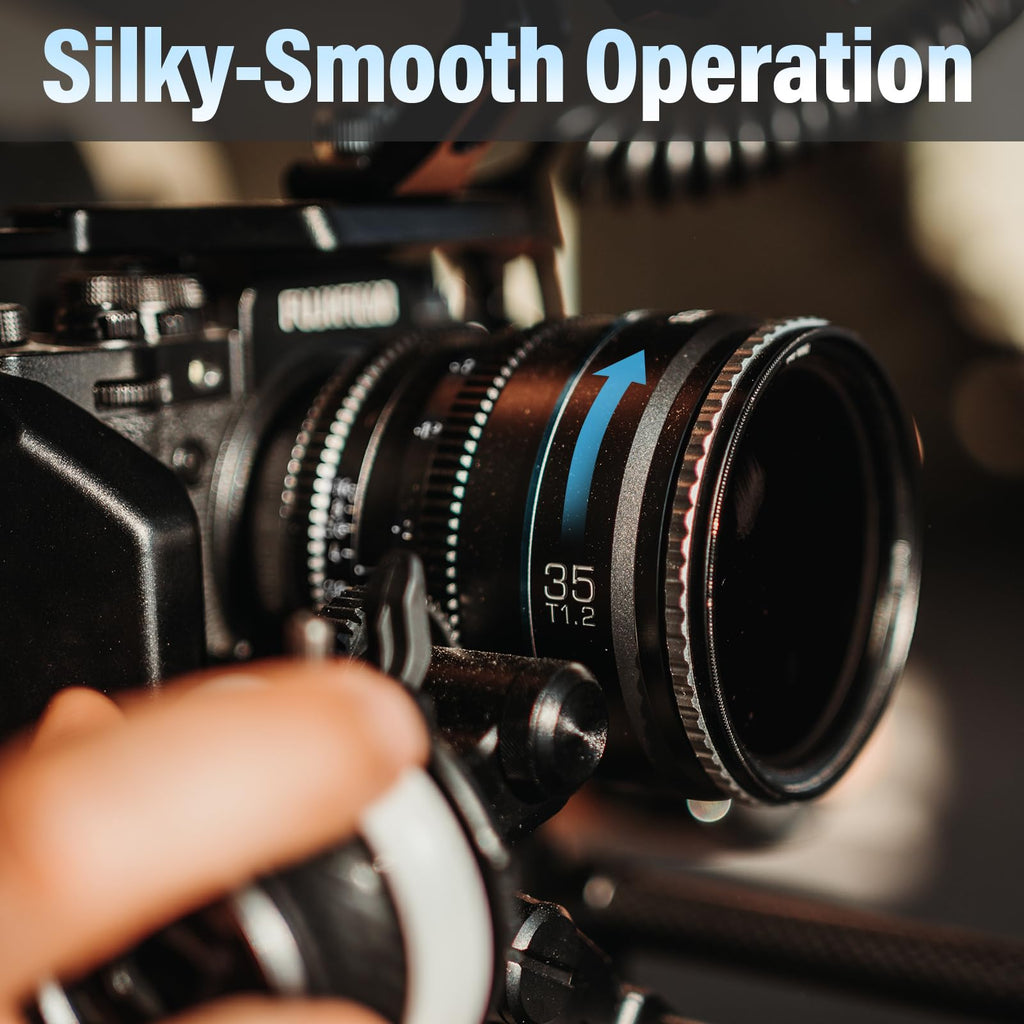 SIRUI Night Walker T1.2 Cine Lens Set, 16mm, 24mm, 35mm, 55mm, 75mm Large Aperture Manual Focus Lens (M4/3 Mount, Black)