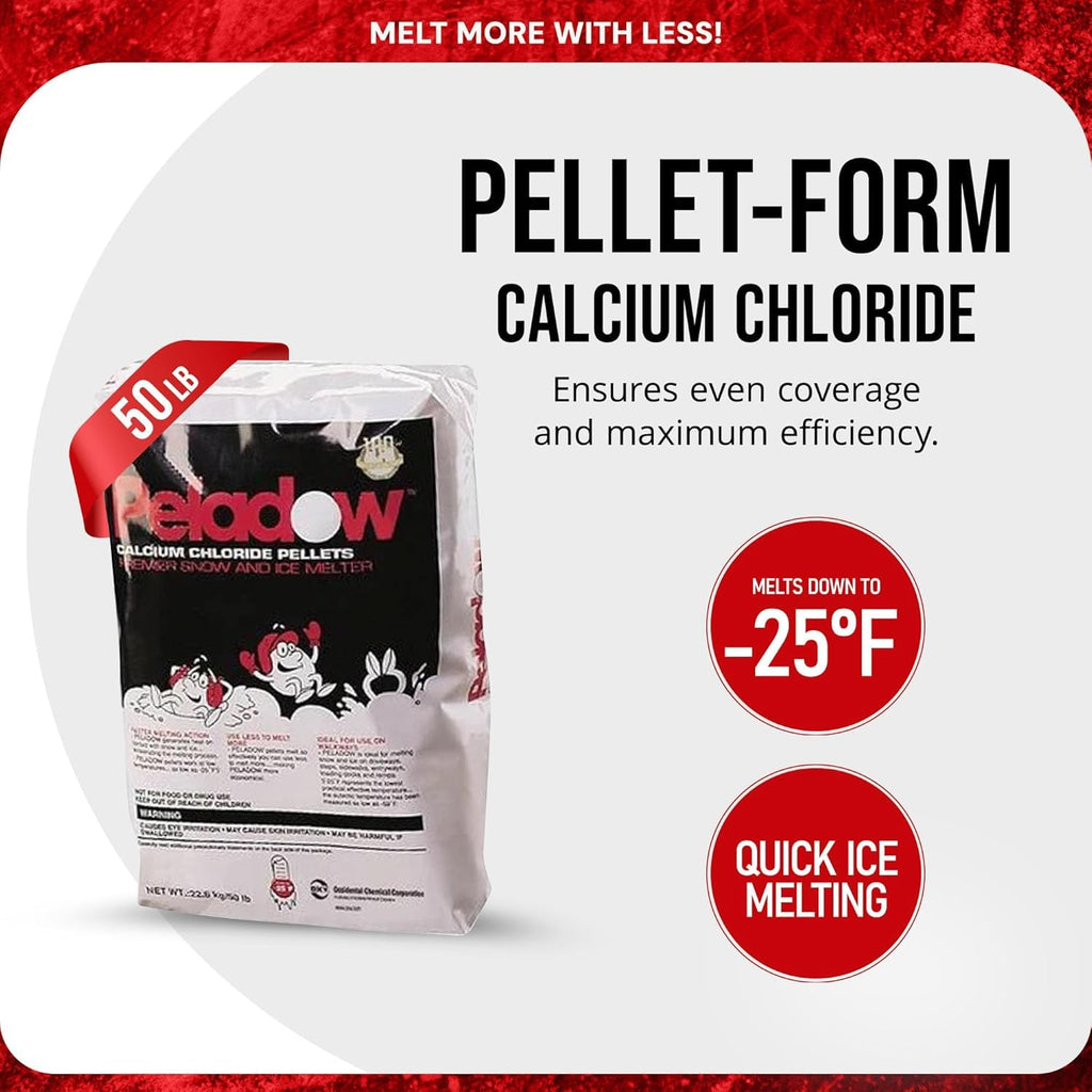 Calcium Chloride Pellets Snow and Ice Melter, 50 lb.