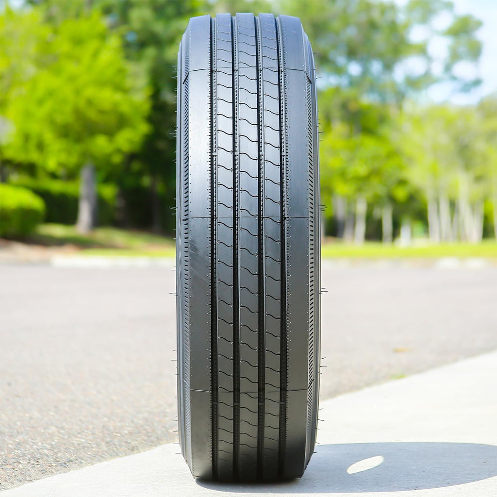 Set of 4 (FOUR) Transeagle ST Radial Premium Trailer Radial Tires-ST225/75R15 225/75/15 225/75-15 121/117M Load Range F LRF 12-Ply BSW Black Side Wall
