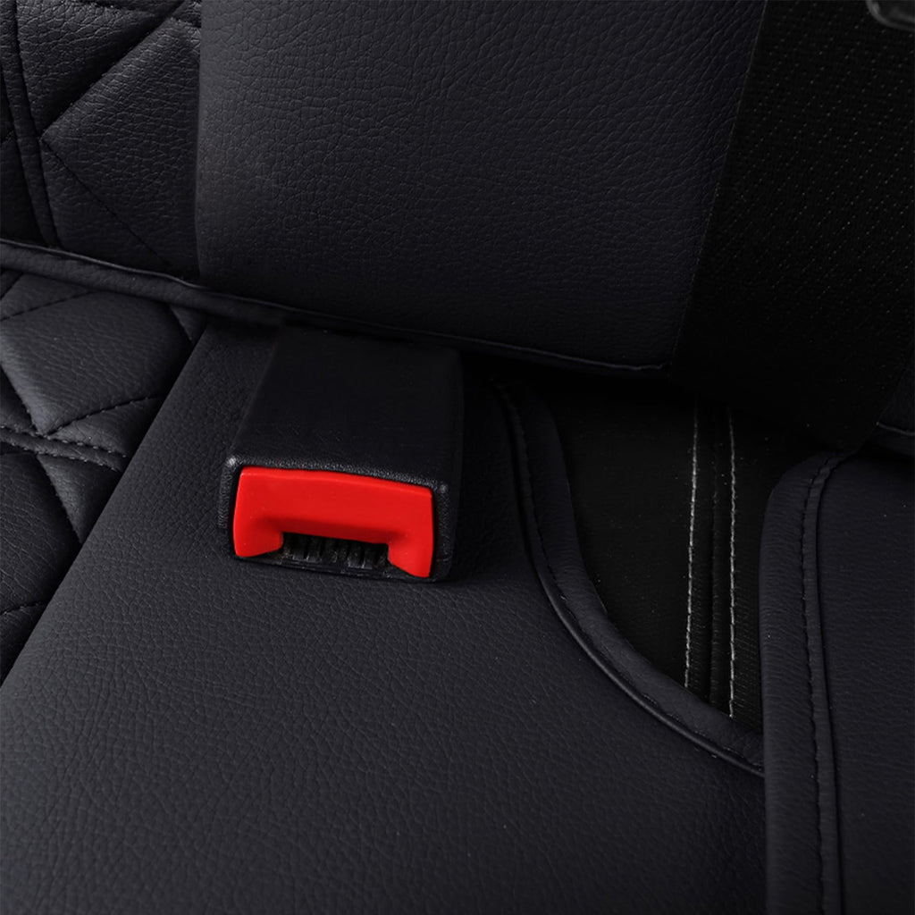 YIERTAI Dodge RAM Seat Covers Fit for 2009-2023 2024 2025 2026 1500/2500/3500HD Pickup Front Seats Only Crew Double Cab Quad Cab Waterproof Leather Seat Covers(2 PCS Front only/Black)
