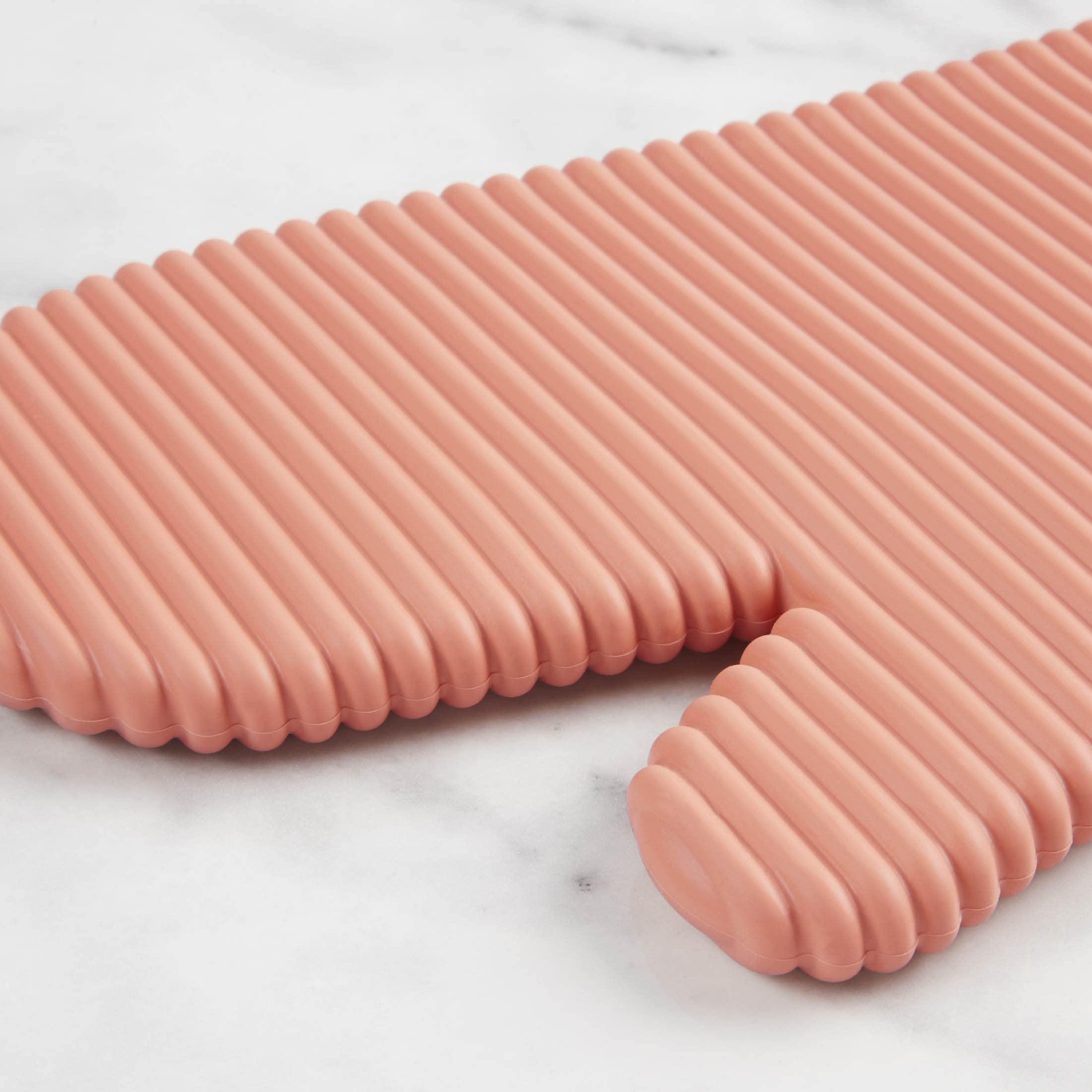 KITCHENAID Ribbed Soft Silicone Oven Mitt 2-Pack Set, 7.5"x13", Aqua Sky
