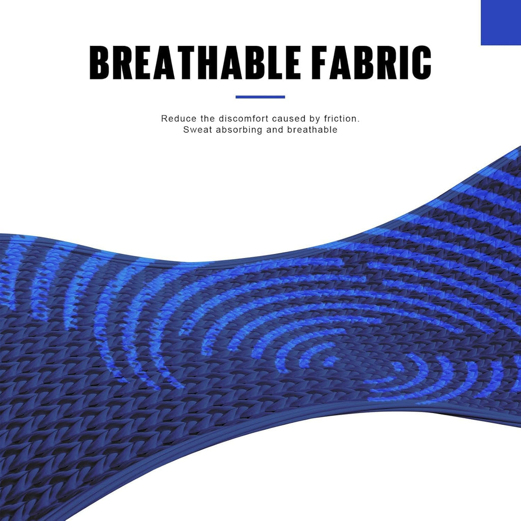 WalkHero Plantar Fasciitis Insoles - Medium Arch Support Inserts for Men & Women with Comfort Cushion | Orthotic Inserts to Relieve Foot Pain and Provide Shock Absorption (Blue) Mens 4-4 1/2