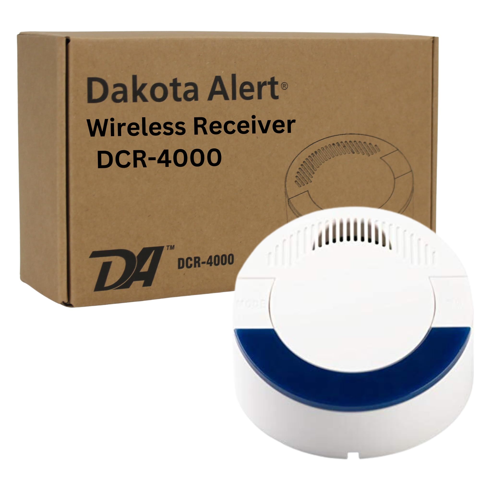 Dakota Alert Long Range Driveway Alarm Motion Detector - DCMA-4k Plus One Mile Wireless Range Alarm System - DCMT-4000 Transmitter & RE-4k Plus Receiver-Use Outdoors, Driveways, Entrances & Backyards