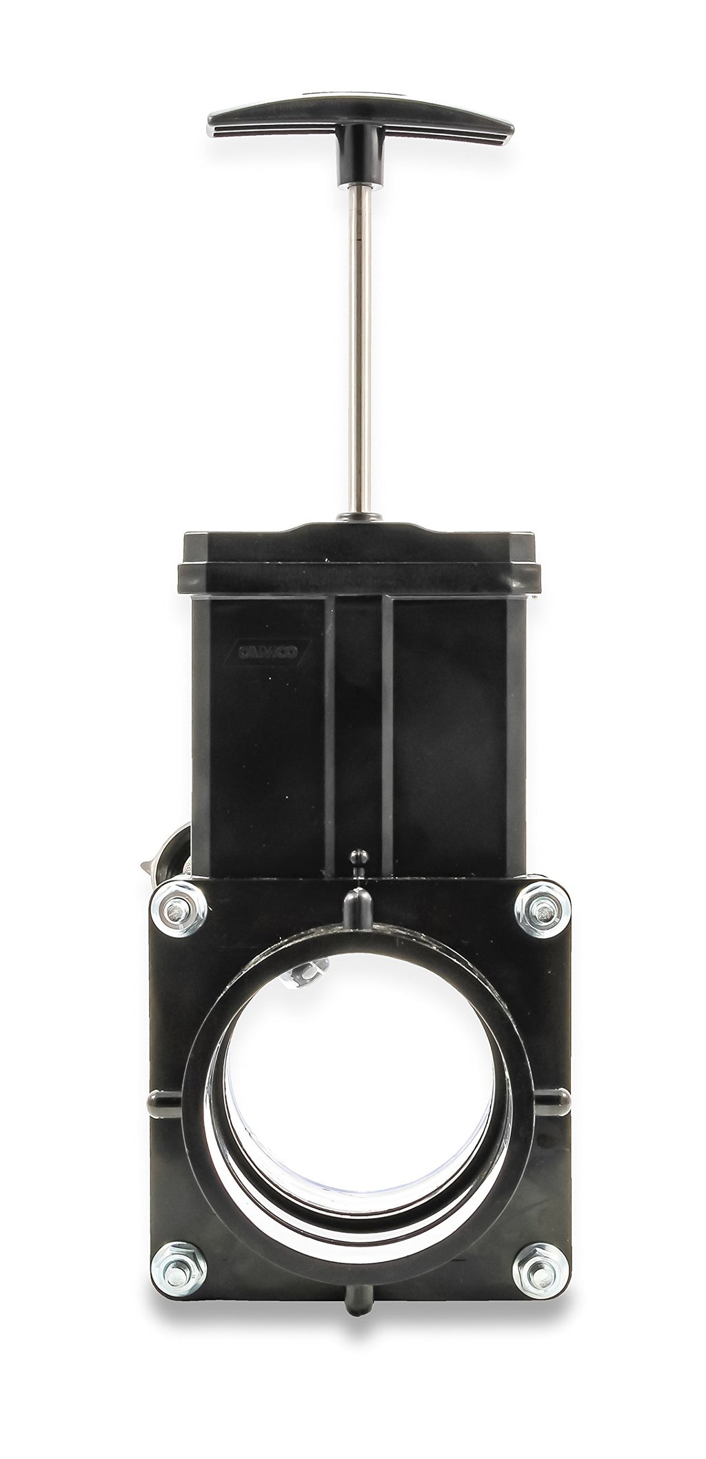 Camco Dual Flush Pro Camper/RV Holding Tank Rinser - Features 3-Inch Gate Valve & Reverse Flush Valve - Empties & Flushes RV Black Water Tanks and RV Sewer Hose (39062)