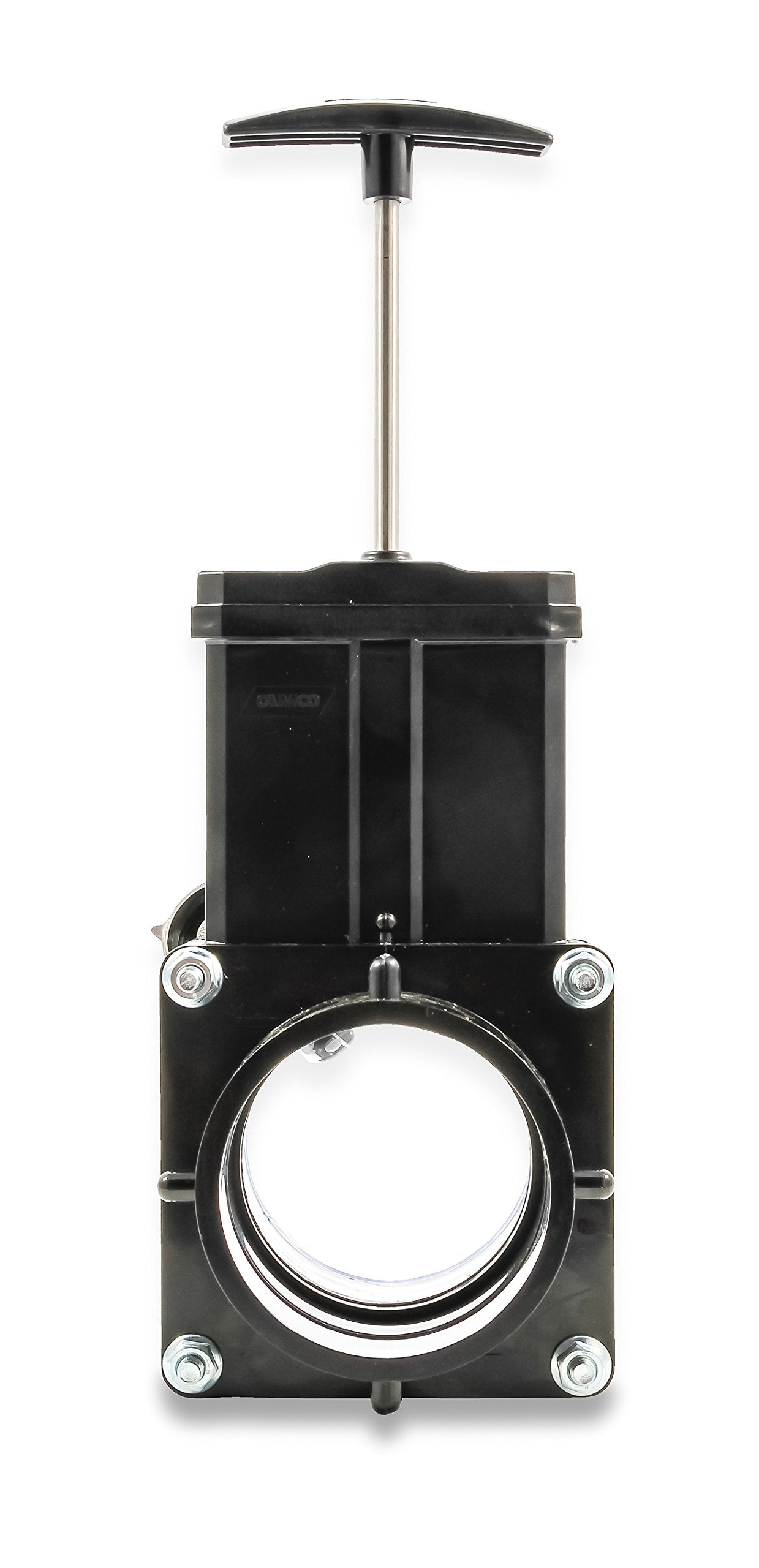Camco Dual Flush Pro Camper/RV Holding Tank Rinser - Features 3-Inch Gate Valve & Reverse Flush Valve - Empties & Flushes RV Black Water Tanks and RV Sewer Hose (39062)