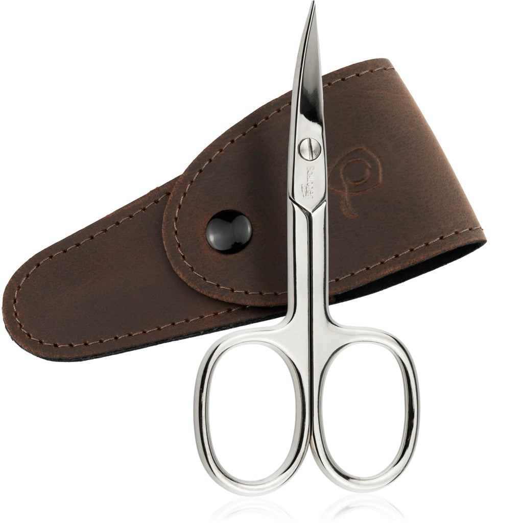 marQus - Straight nail scissors made in Germany Solingen for precise cutting of nails suitable as fingernail and toenail cutter with Premium Storage Case