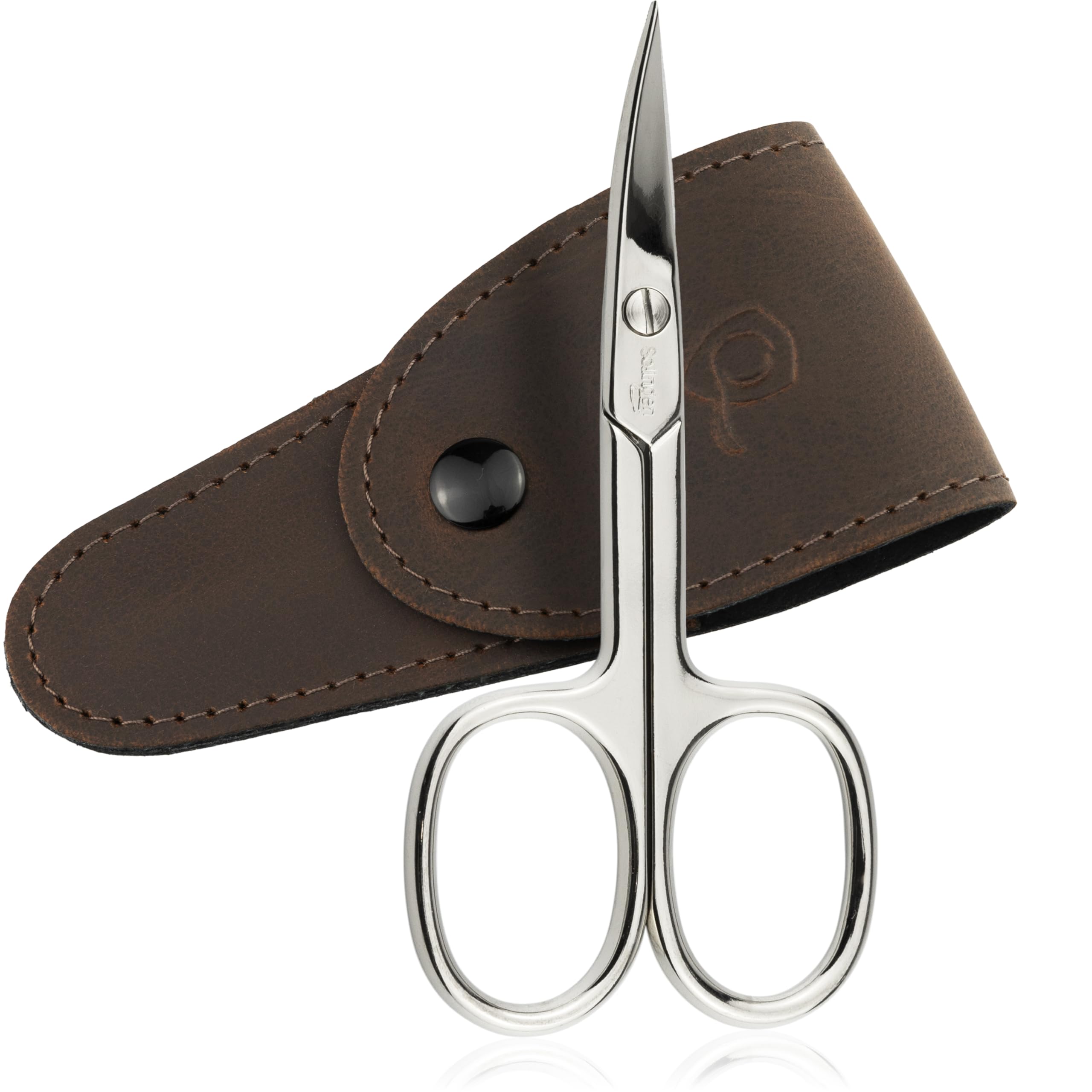 marQus - Straight nail scissors made in Germany Solingen for precise cutting of nails suitable as fingernail and toenail cutter with Premium Storage Case