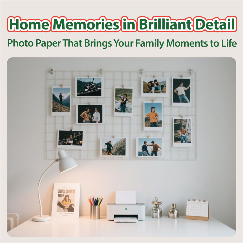 Uinkit Premium Glossy Inkjet Photo Paper - 4x6 Inch, 48lb 180gsm, 100 Sheets - Professional Photographic Quality, Dye Ink Compatible, High-Gloss Finish for Vivid Memories & Instant Prints
