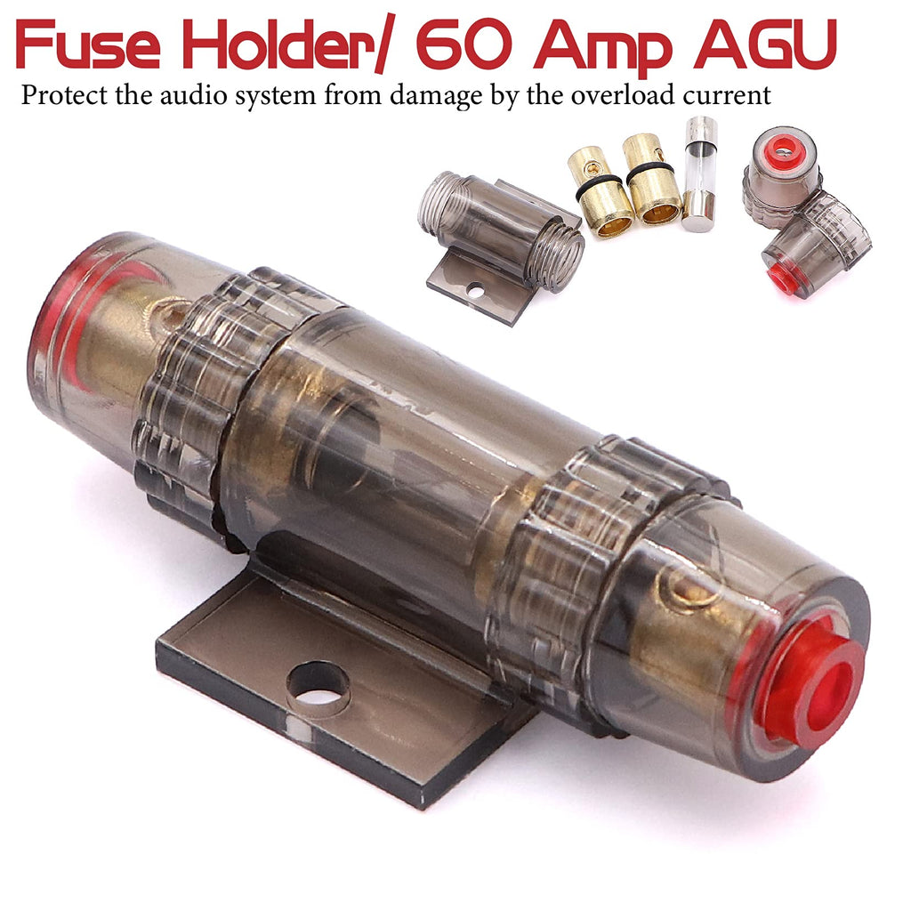 0 Gauge Amp Wiring Kit,3000 Watt Amplifier Sub Installation Kit Make Connections and Brings Power to Your Radio,Subwoofers and Speakers