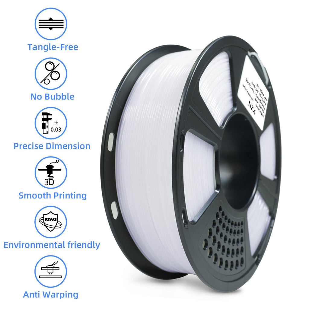 PLA Filament 1.75mm, 3D Printer Filament 1kg Spool (2.2lbs), Neatly Wound, +/- 0.02mm Precision, No Clog/Bubble, Excellent Layer Adhesion, Fits Most FDM Printers, Apple Green
