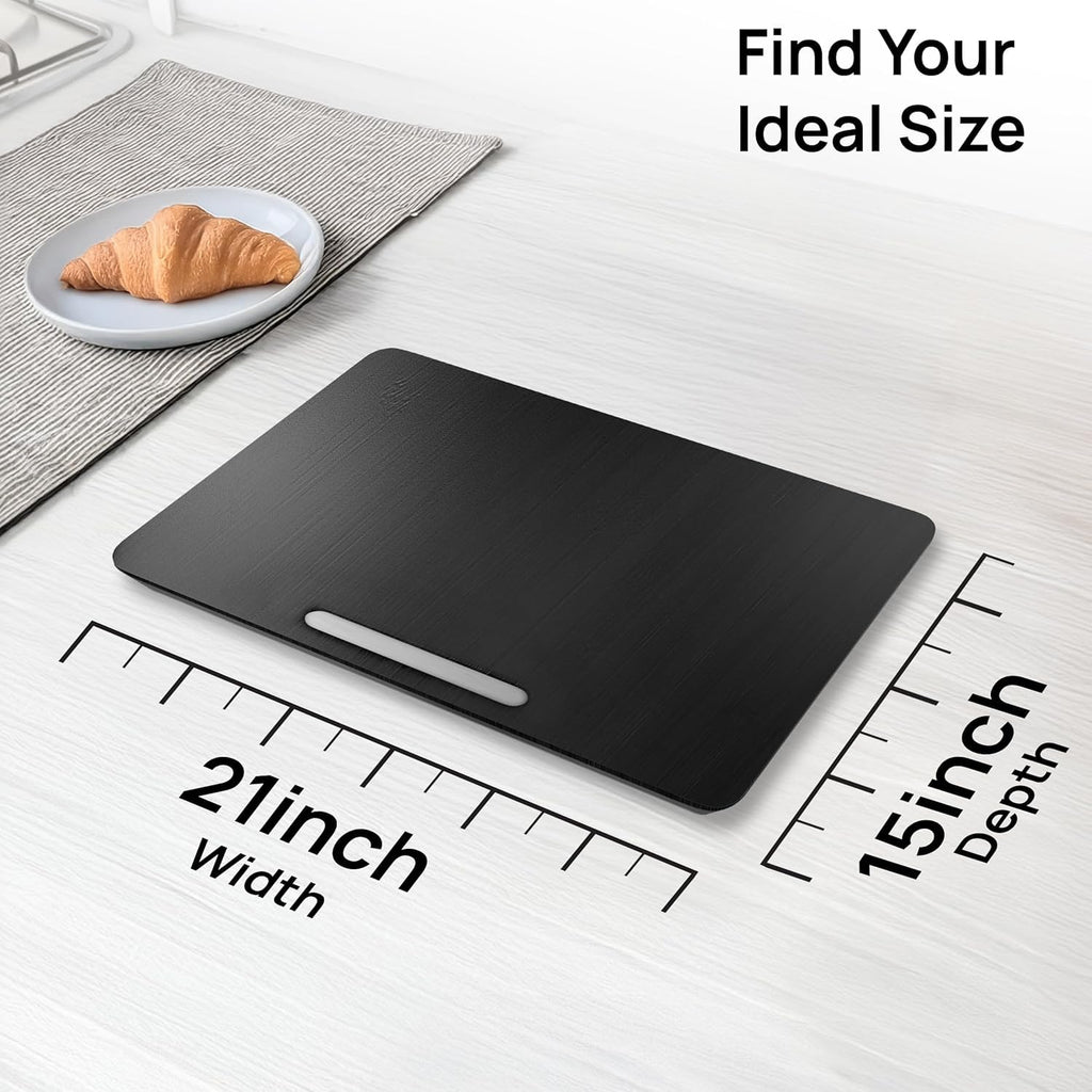 Ibyx Premium Bamboo Mixer Slider for KitchenAid 4.5-5 Qt Tilt-Head Stand Mixer - Food-Grade Appliance Slider Mat for Kitchen Countertop Storage Accessories (Black)