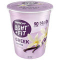 Light + Fit Vanilla Fat Free Greek Yogurt, 32 oz Tub