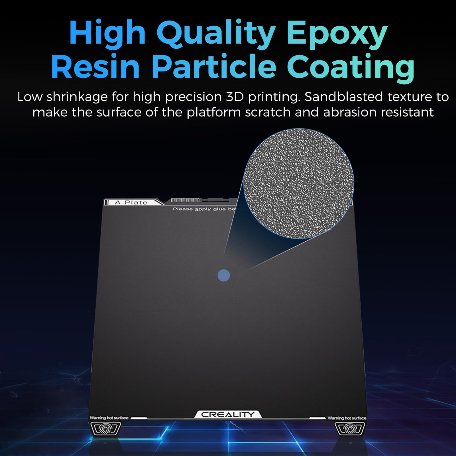 Creality Ender 3 V4 Build Plate, Original PEI Printing Plate Kit 225*250mm, Flexible Spring Steel Magnetic Platform Plate, Easy Print Removal, Heat Resistant For Creality Ender 3 V4 Combo 3D Printer