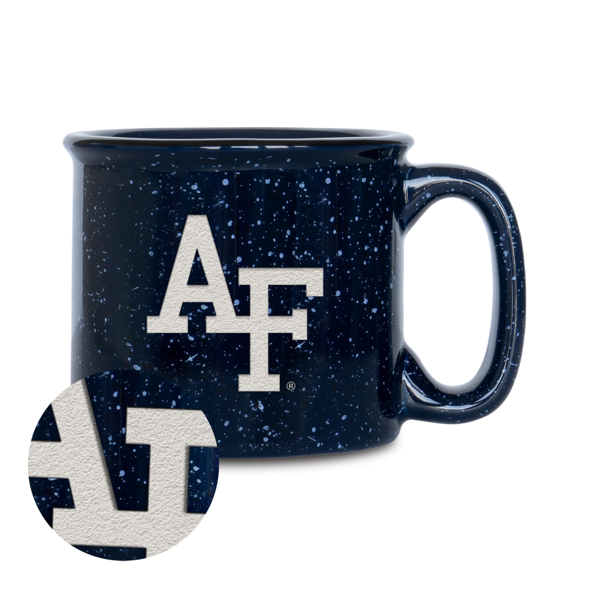 Rico Industries NCAA Speckle 12oz Laser Engraved Campfire Mug