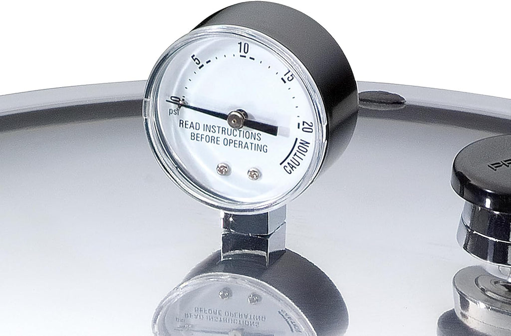 Presto 01784 23-Quart Induction Compatible Pressure Canner, Silver, Aluminum