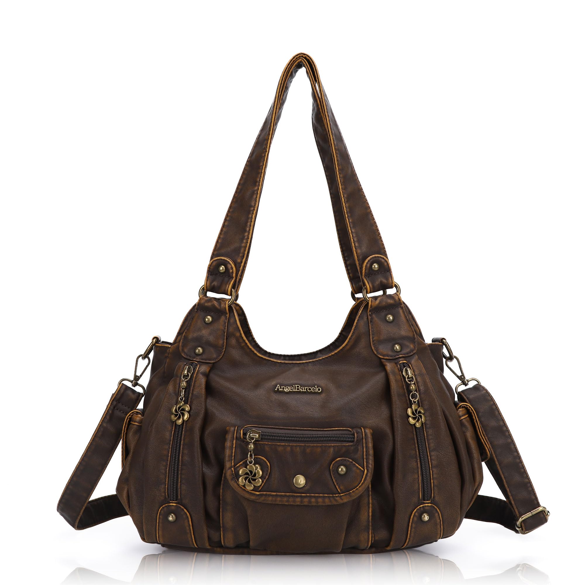 Angel Barcelo Purses for Women Soft PU Leather Shoulder Bag Crossbody Purse and Handbags