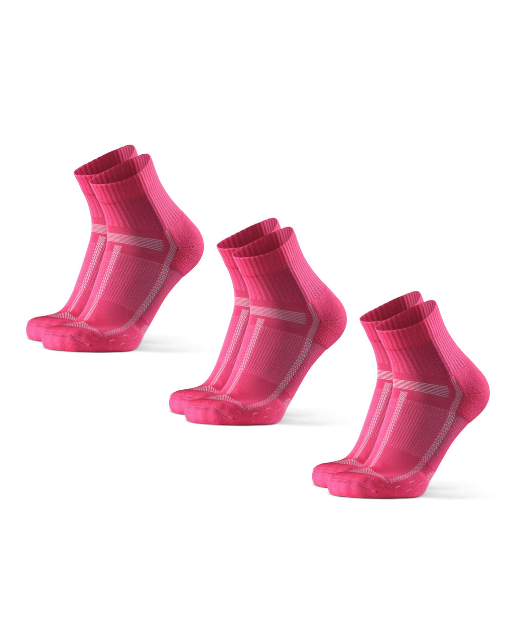 DANISH ENDURANCE Ultra-Comfort Quarter Running Socks, Performance Socks, Men & Women - 3 or 5 Pack