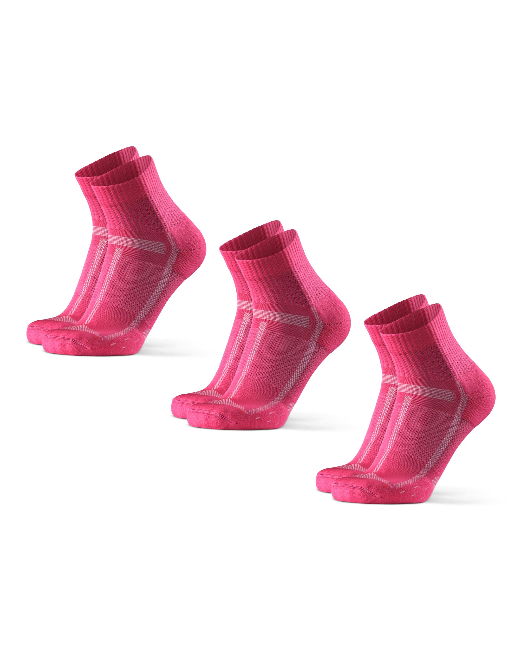 DANISH ENDURANCE Ultra-Comfort Quarter Running Socks, Performance Socks, Men & Women - 3 or 5 Pack