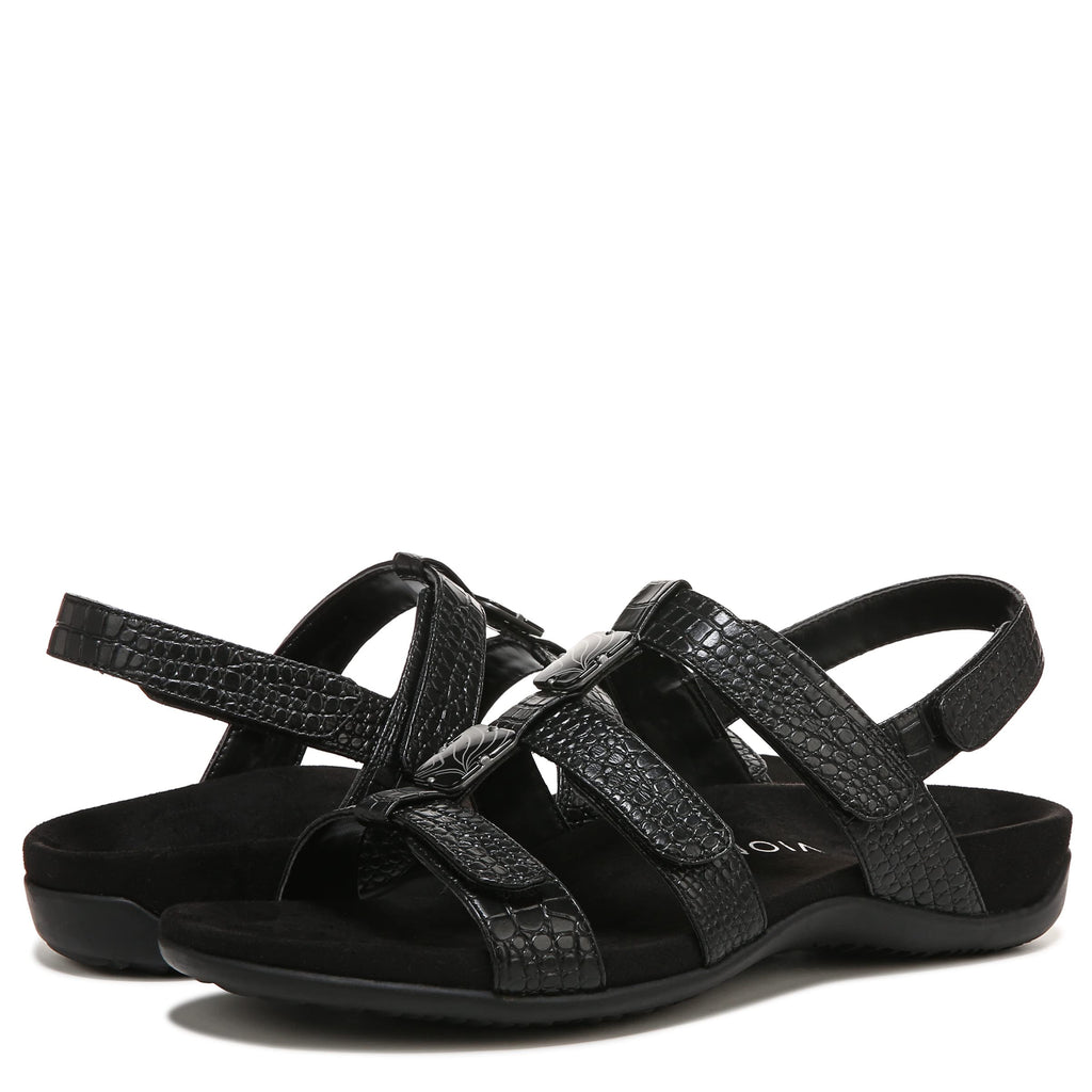 Vionic Women's Women's Rest Amber Backstrap Sandal - Ladies Adjustable Walking Sandals with Concealed Orthotic Arch Support